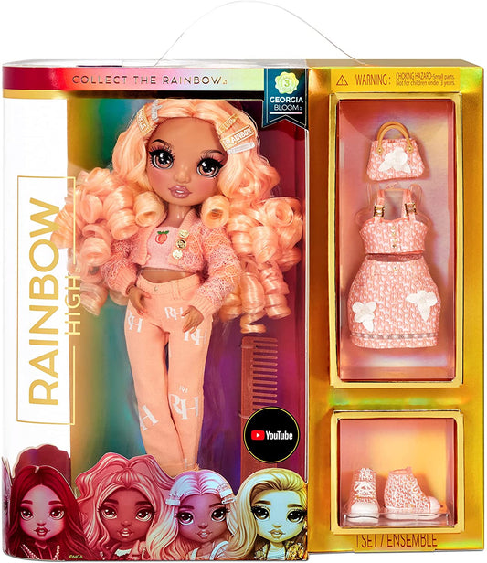 Rainbow High 575740EUC - Boneca colecionável de moda para crianças - com 2 roupas