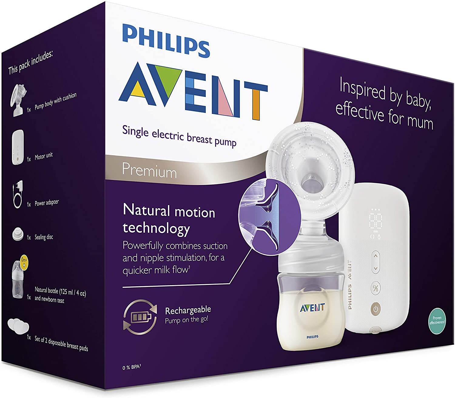 Philips Avent - Bomba Tira Leite Eléctrica Individual  Compre produtos  para bebés na loja online da Bonabebe