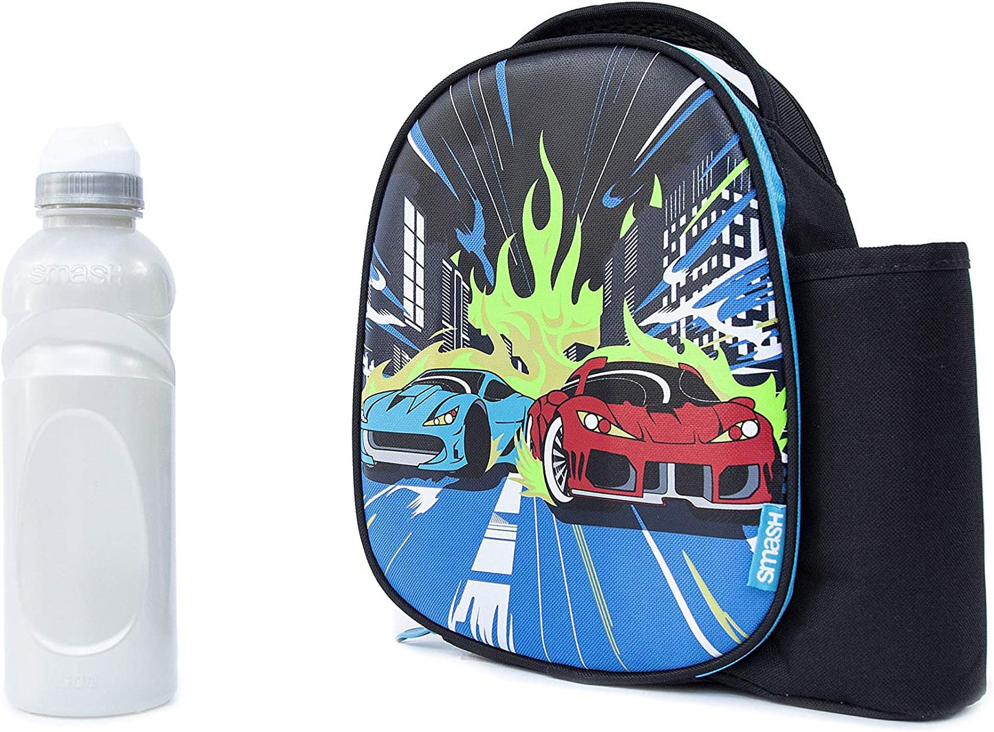 Smash 22834 Fiambrera y Botella, Poliéster, 500 mililitros, Multi