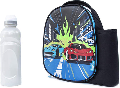 Smash 22834 Fiambrera y Botella, Poliéster, 500 mililitros, Multi