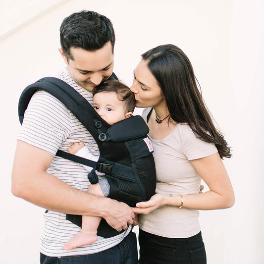 Ergobaby - Adapt Collection Canguru para Recém-nascidos - Rede de Ar - (3,2-20 kg) - Onyx Black