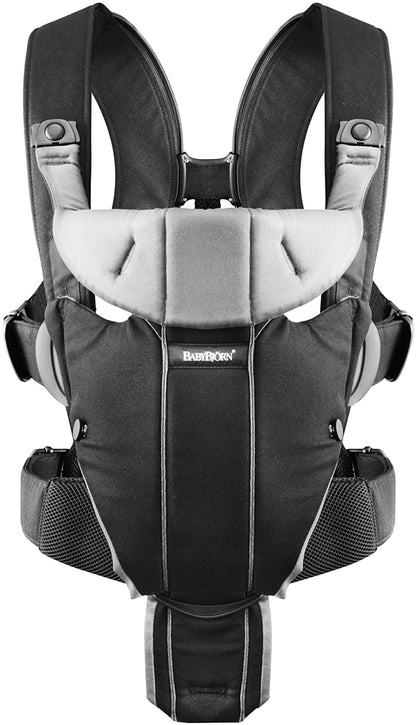 BabyBjörn Baby Carrier Miracle (Black/Silver, Cotton Mix)
