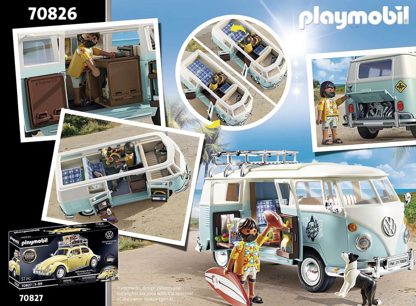 Playmobil 70826 - Autocarro de Campismo Volkswagen T1