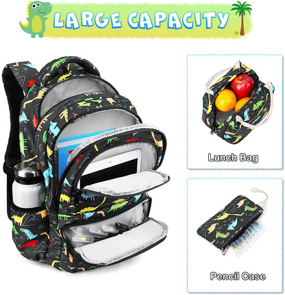 SAMIT -  Kit de Mochila Dinossauros 3 peças