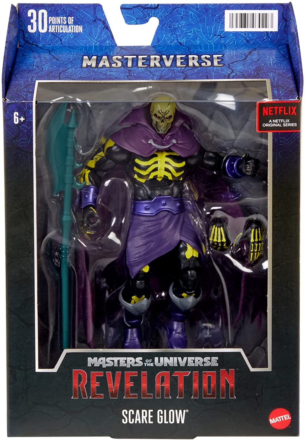 Masters of the Universe - Figura de acción Masterverse Scare Glow MOTU de 7 pulgadas