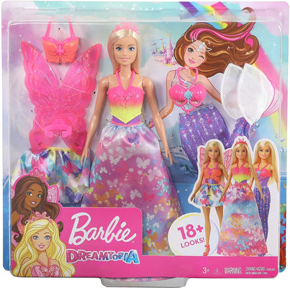 Set de regalo para muñeca Barbie Dreamtopia Dress Up