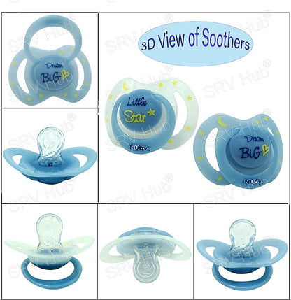 Tommee Tippee e Nuby - Mamadeira Anti-cólica - 260 ml com Chupetas Ortodônticas - Kit 5 peças - 0-6 meses - Midnight Skies