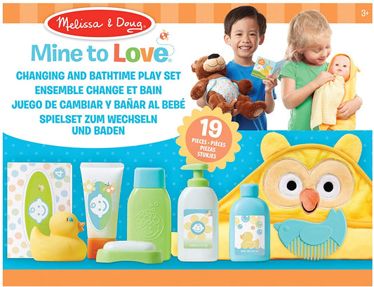 Melissa &amp; Doug - Set de cambio y baño para muñecas