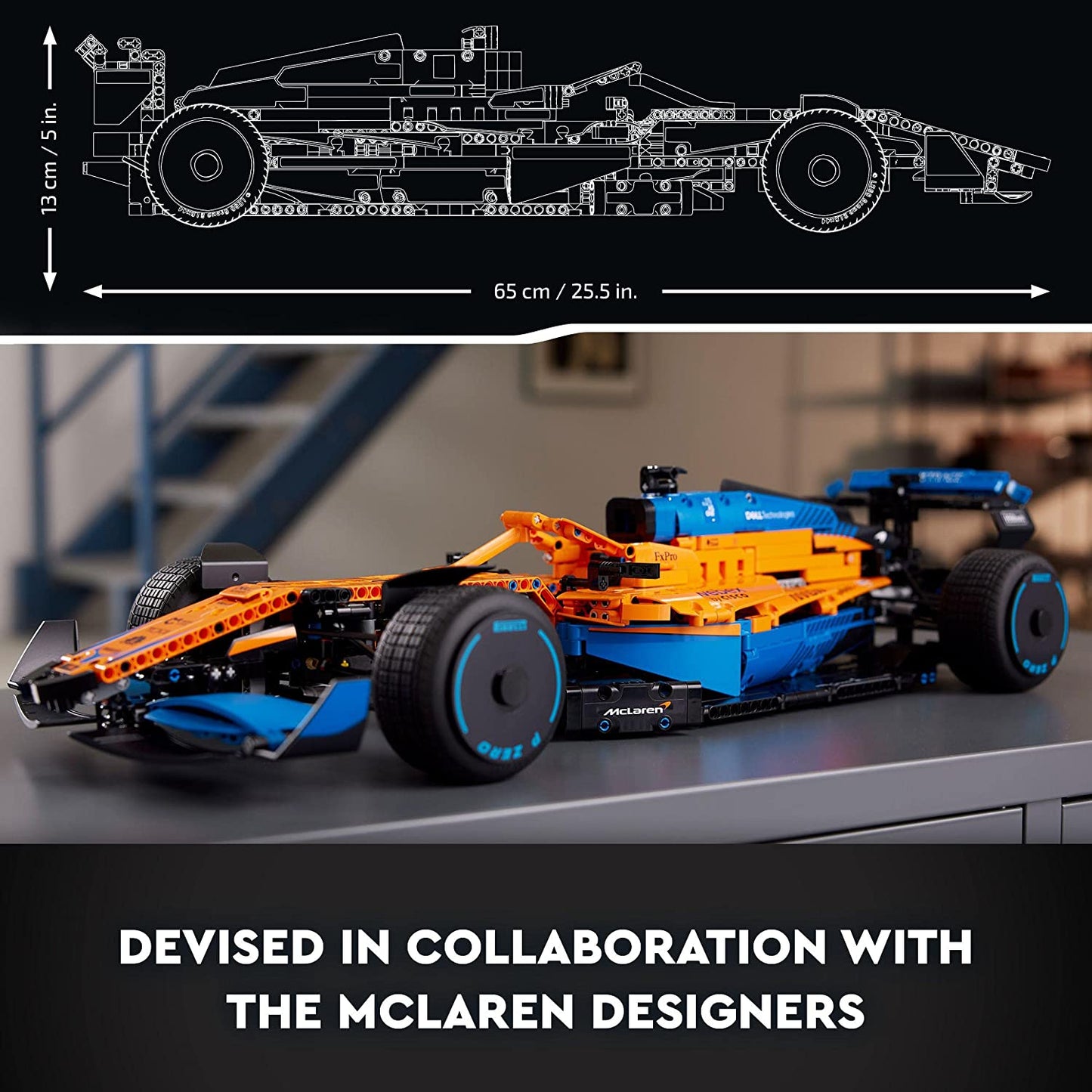 LEGO 42141 Carro de corrida Technic McLaren Fórmula 1 2022 para adultos