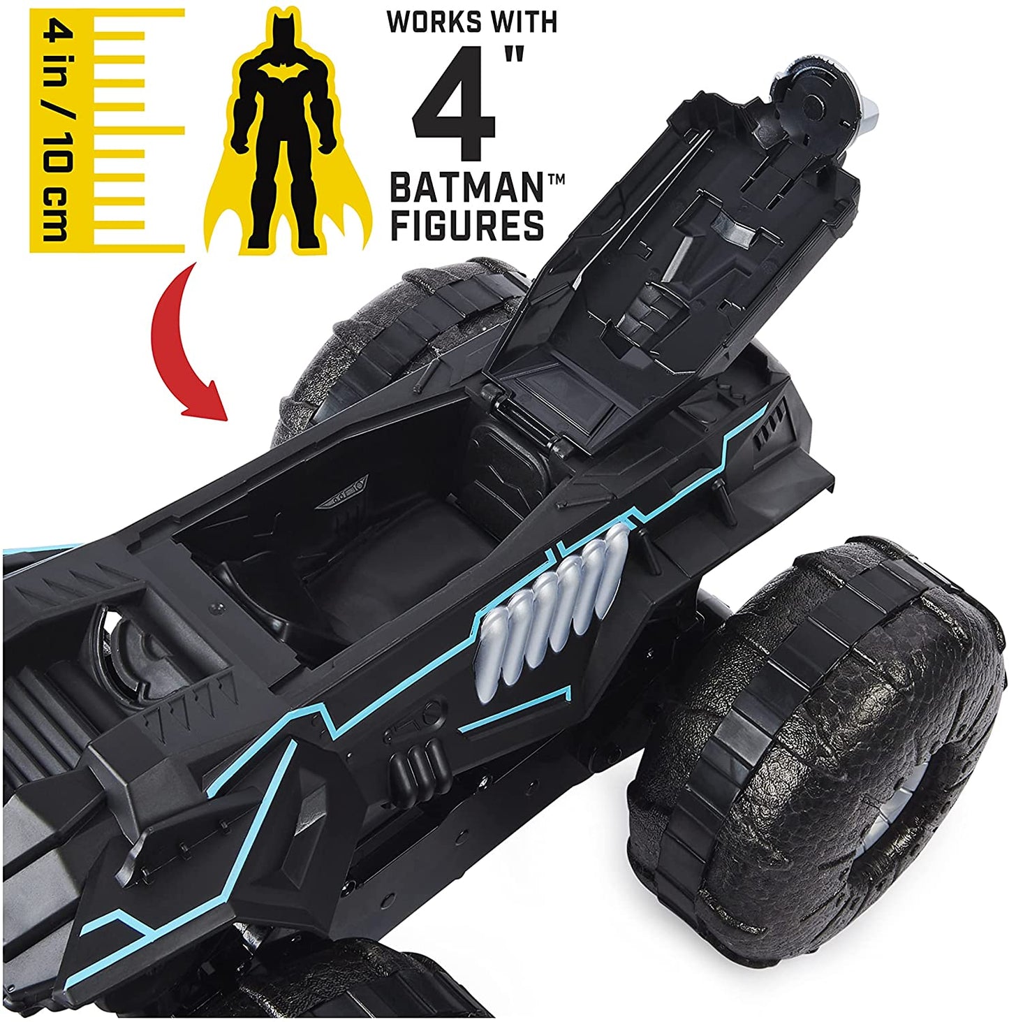 Batman Veículo à Prova de Água com Controle de Rádio Batmóvel Todo-o-Terreno