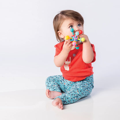 Manhattan - Toy Atom Rattle & Teether Grasping Activity Baby
