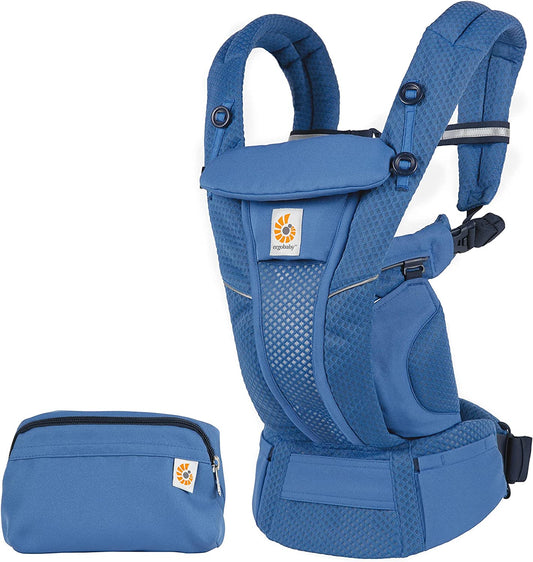 Ergobaby - Portabebés Omni Breeze SoftFlex 20kg+ - 4 posiciones - Azul Zafiro 
