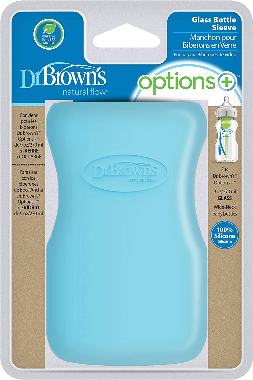 Dr. Brown's Options Capa Protetora para Mamadeira de Vidro tamanho 270ml