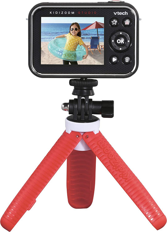 VTech - KidiZoom Studio Câmera de Vídeo para Crianças com Jogos Divertidos - Rosa