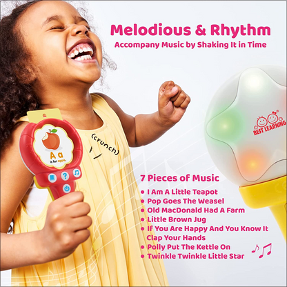 BEST LEARNING Shake & Learn Alphabet - Brinquedo Educativo para Bebês Bebês Crianças de 6 a 12 meses ou mais | Presente ideal para brinquedos de bebê de 1 ano | Primeiro presente de aniversário de menino ou menina