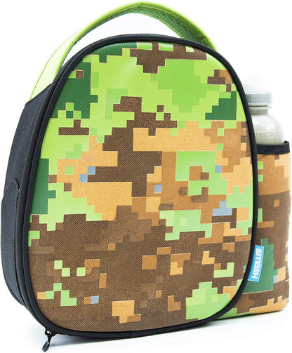 Botella aislante Smash and Lunch Box de 500 ml, tela, camuflaje pixelado, 8,5 cm x 25,5 cm x 25 cm