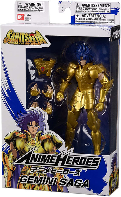 Anime Heroes - Figura de acción de los Caballeros del Zodíaco Gemini Saga de 6,5"