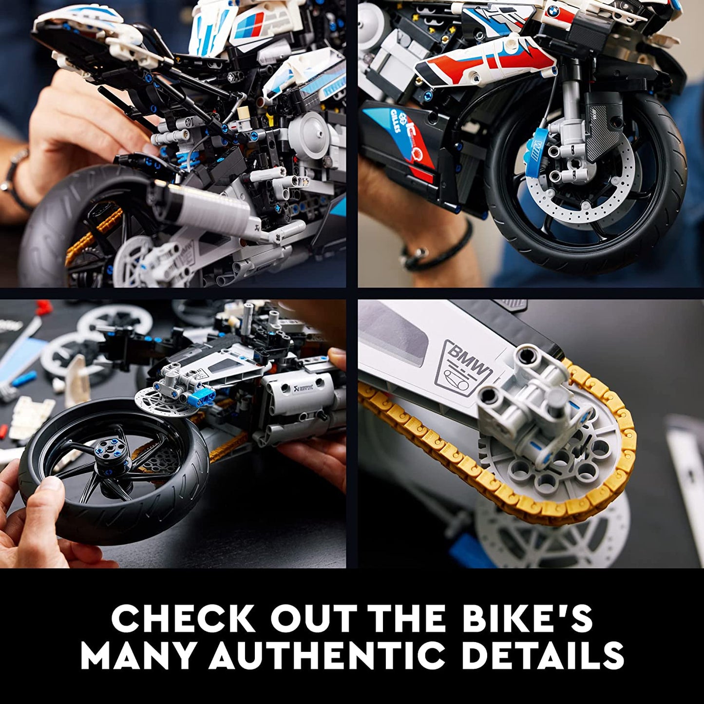 LEGO 42130 - Kit de modelo de moto BMW M 1000 RR técnico