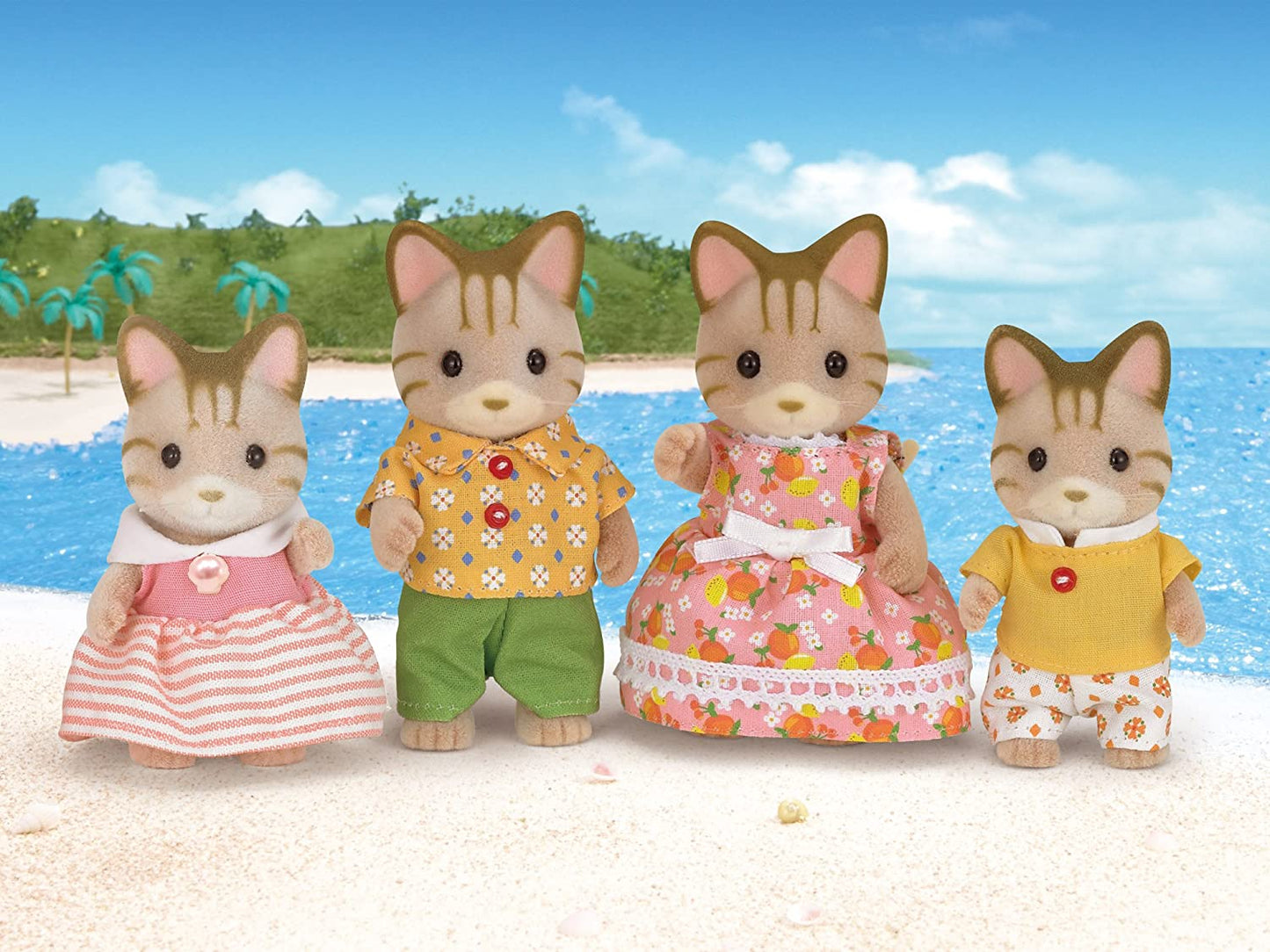 Sylvanian Families - Familia de gatos rayados