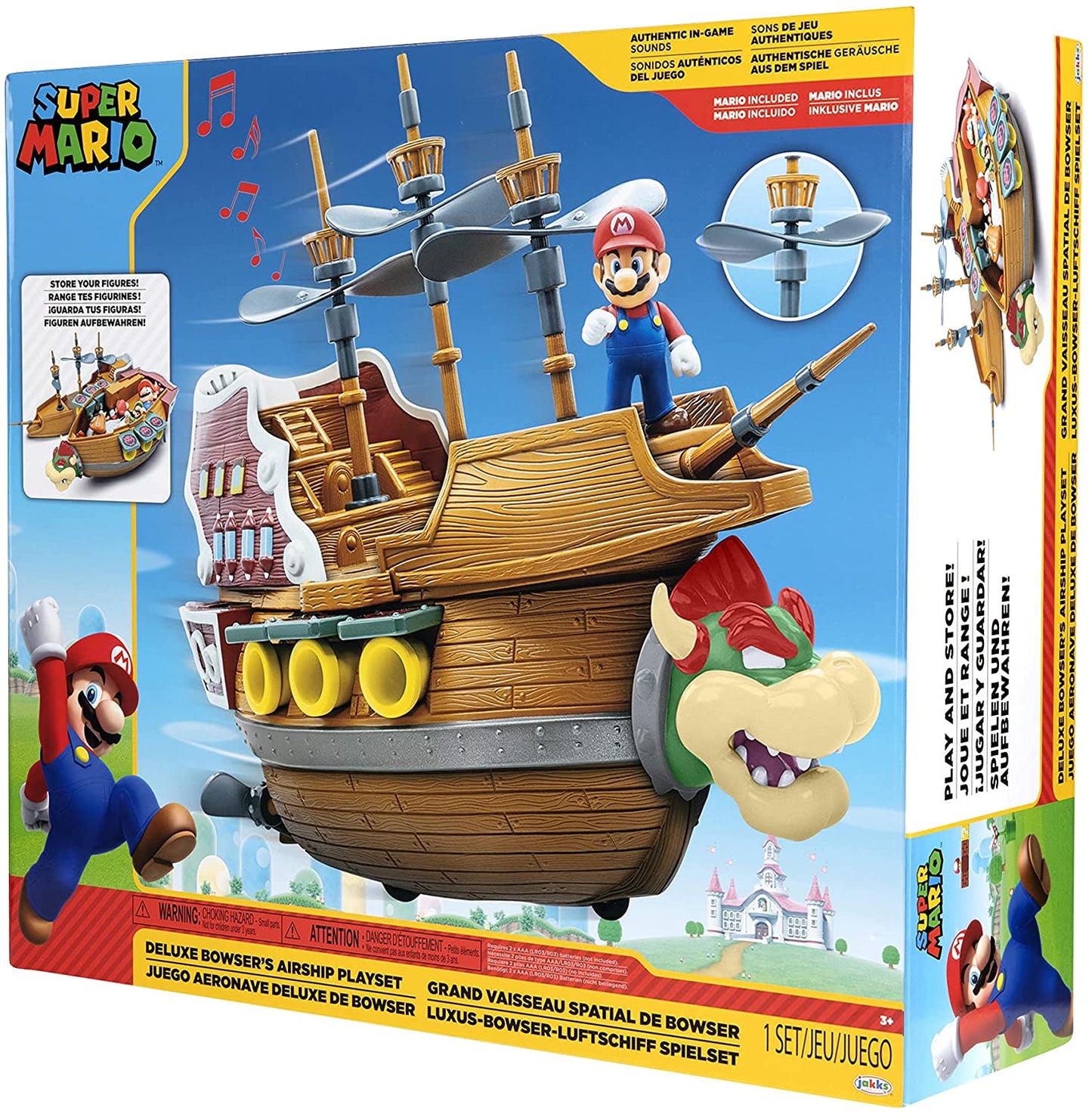 Super Mario Deluxe Bowser's Airship Playset