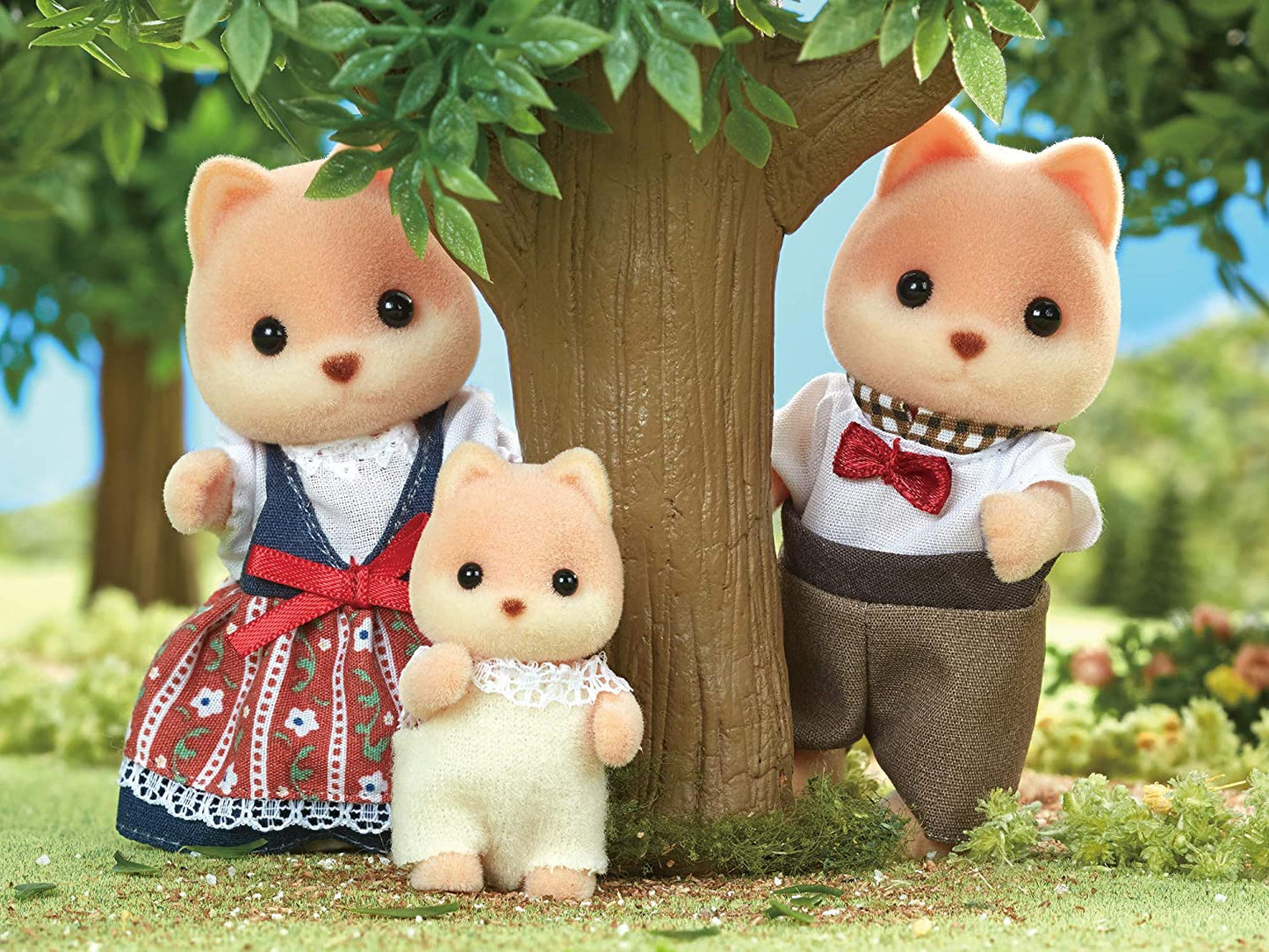 Sylvanian Families 5459 - Estatuetas da família do cachorro caramelo