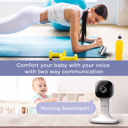 Hubble Connected Babá Eletrônica Vídeo com tela de 5" polegadas