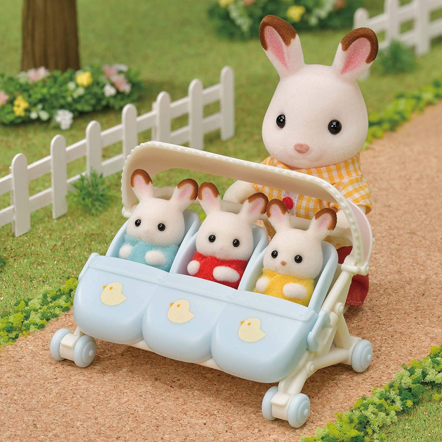 Sylvanian Families 5533 - Carrinho de Trigêmeos