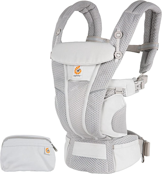 Ergobaby - Portabebés Omni Breeze SoftFlex 20 kg+ - 4 posiciones - Ónix gris claro 