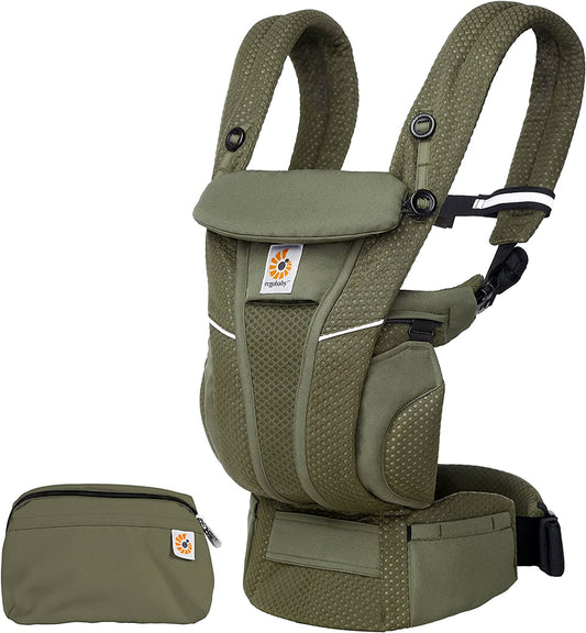Ergobaby - Portabebés Omni Breeze SoftFlex 20kg+ - 4 posiciones - Verde Oliva 