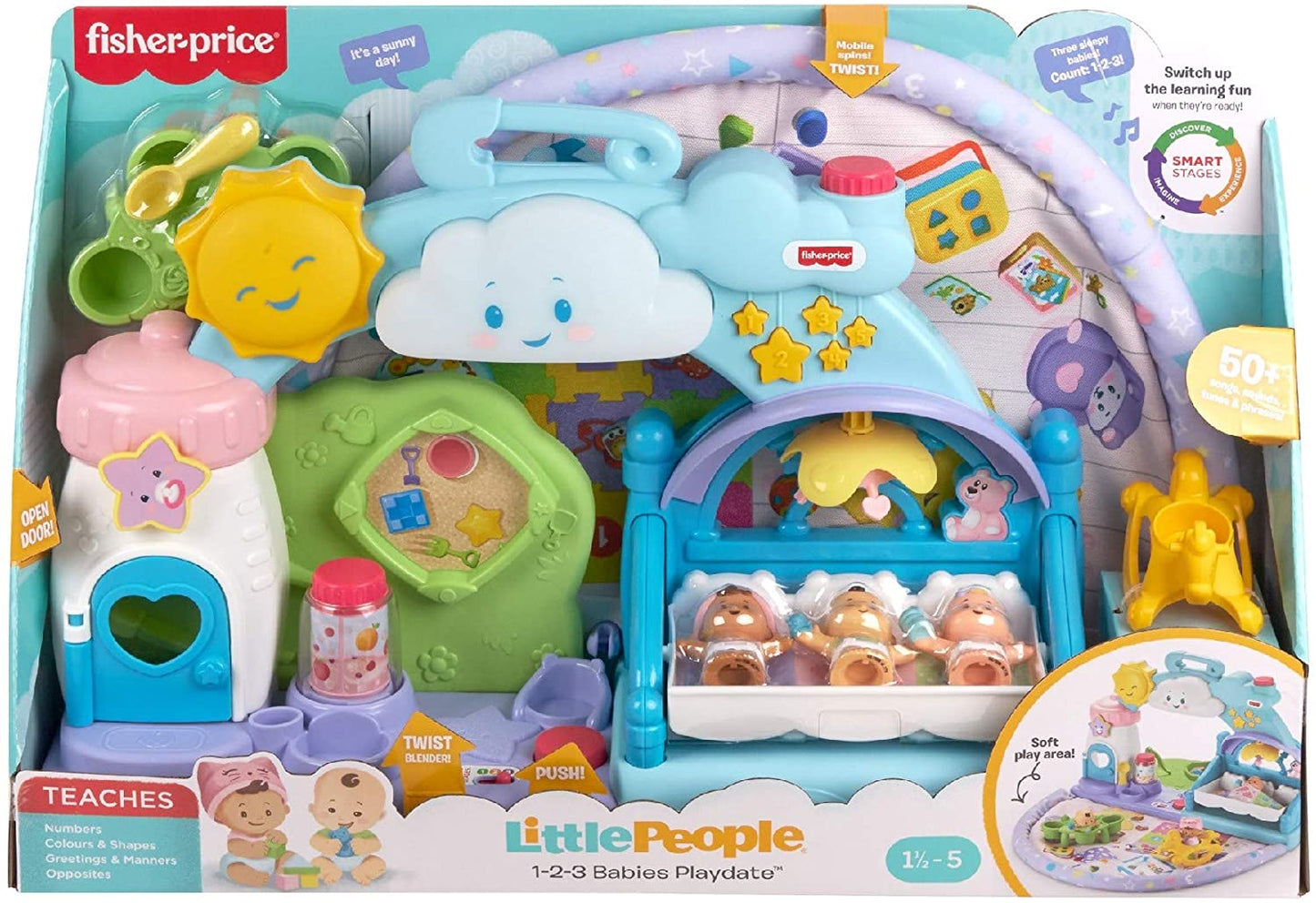 Fisher-Price Little People 1-2-3 Bebês Playdate