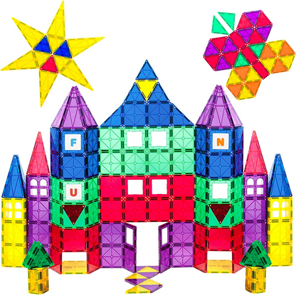 Playmags Juego de 100 bloques magnéticos 3D para niños - Aprende forma Playmags Juego de 100 bloques magnéticos 3D para niños - Aprende forma