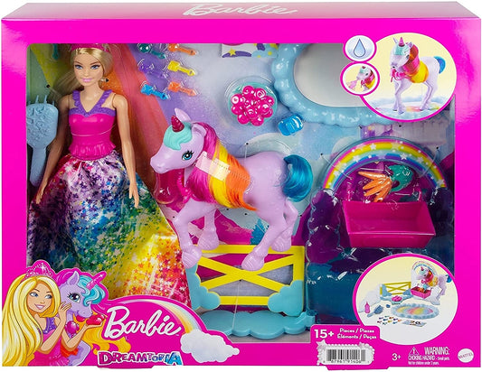Muñeca Barbie Dreamtopia Unicornio y Barbie Princesa