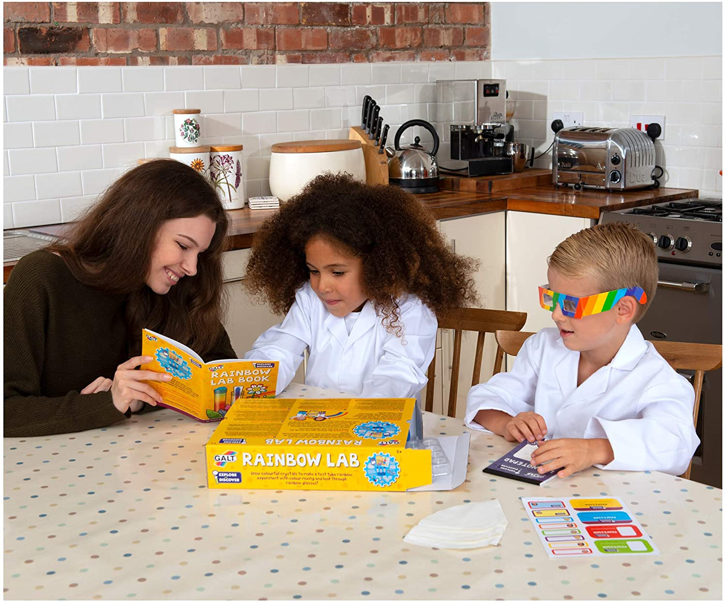 Galt Toys Laboratório Arco-Iris Kit de Ciências para Crianças 5+ anos