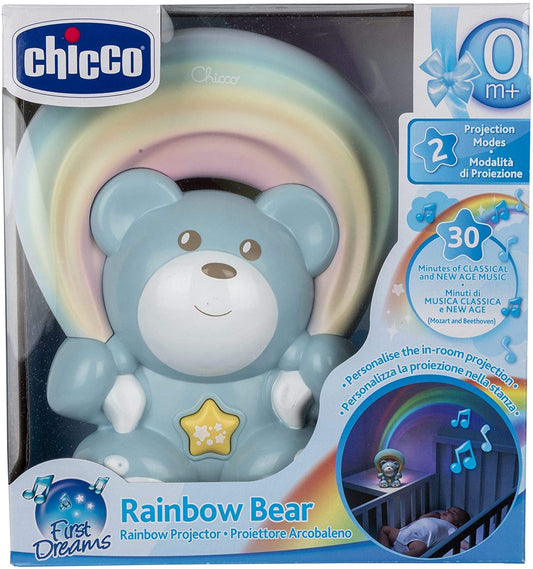 Chicco - Projetor de urso arco-íris azul