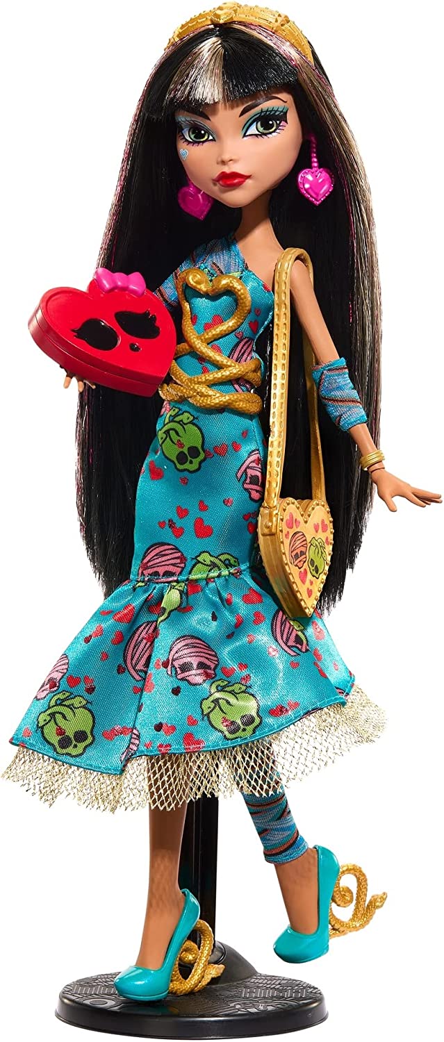 Monster High Dolls, Cleo De Nile e Deuce Gorgon Two-Pack, Bonecas de Colecionador do Dia dos Namorados