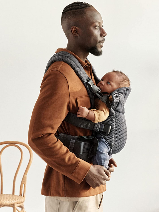BabyBjörn Harmony, Mochila Porta Bebé Canguro, Malla 3D, Antracita