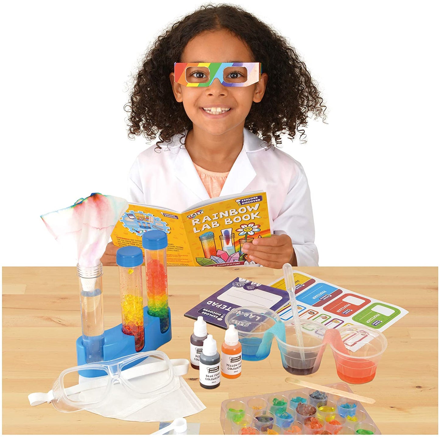Galt Toys Laboratório Arco-Iris Kit de Ciências para Crianças 5+ anos