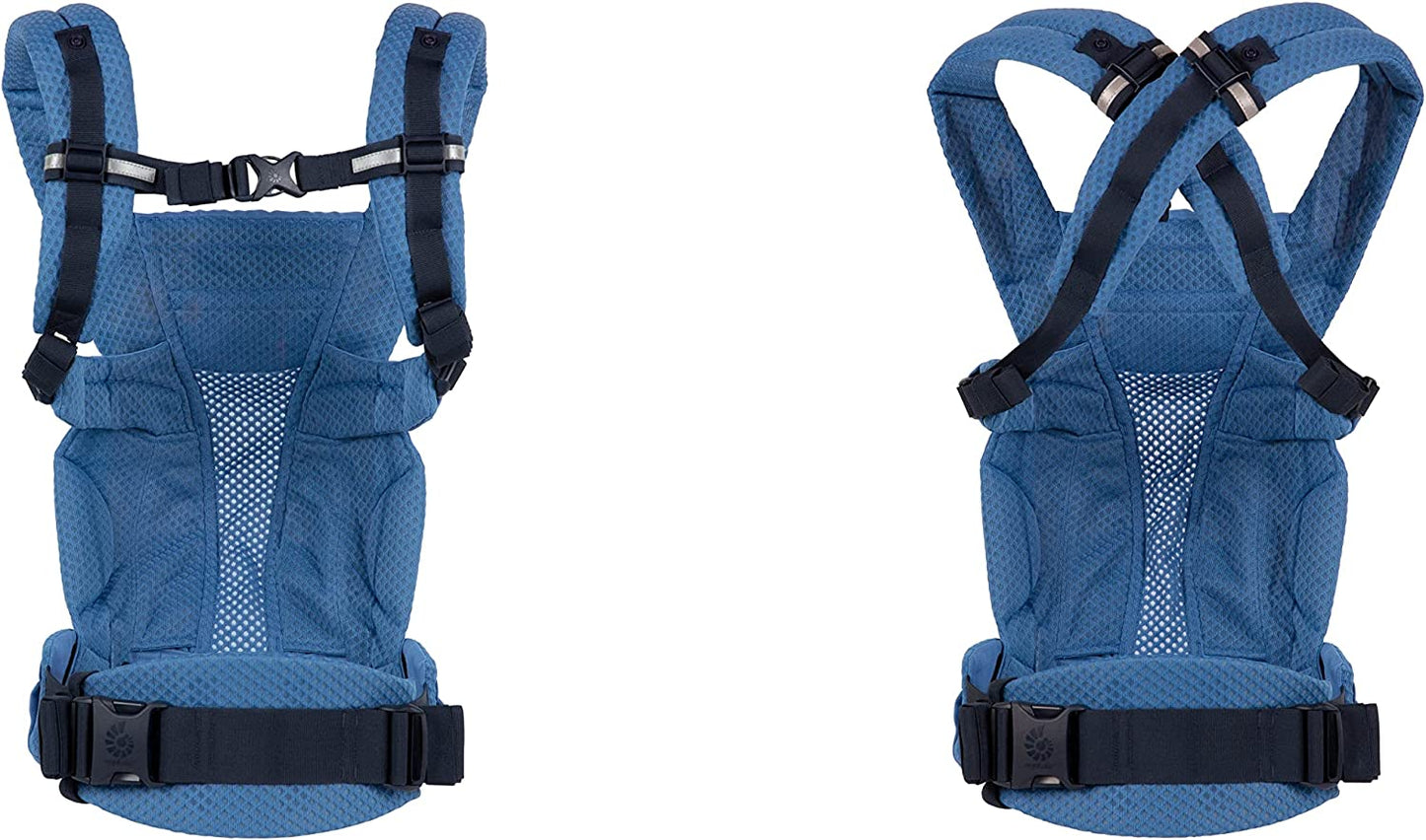 Ergobaby - Omni Breeze Carrier Porta-Bebês SoftFlex 20kg+ - 4 posições -  Sapphire Azul