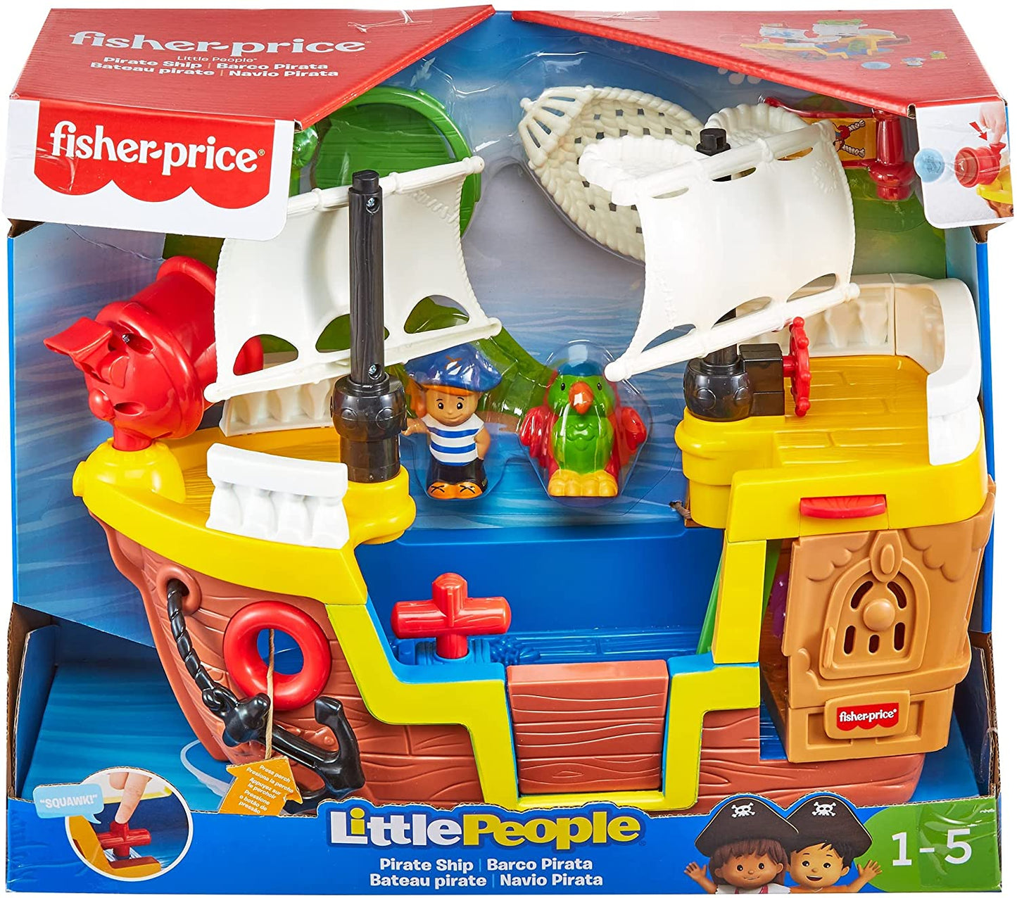 Fisher-Price GPP74 - Little People Pirate Ship play com música