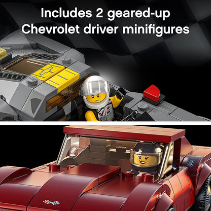 LEGO 76903 - Carro de corrida Chevrolet Corvette C8.R dos campeões da velocidade