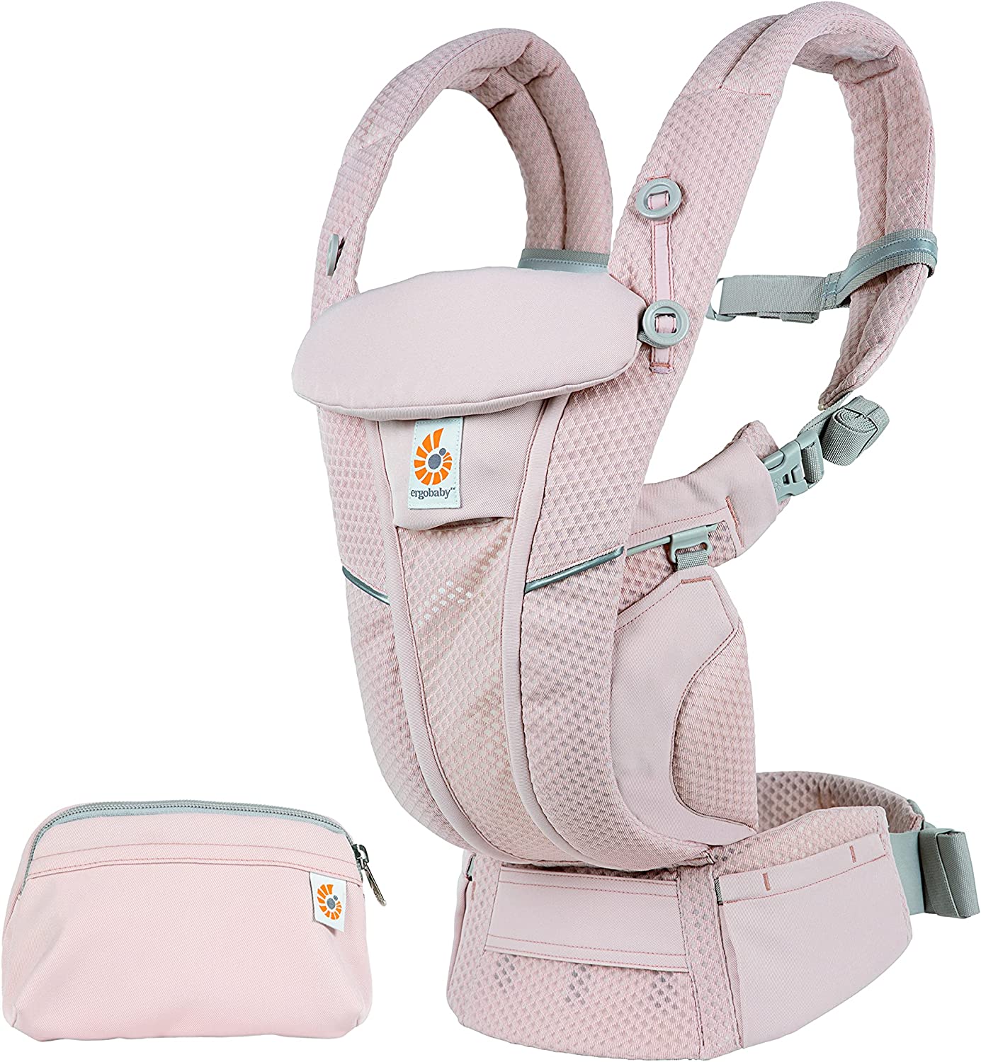 Ergobaby - Omni Breeze Carrier Porta-Bebês SoftFlex 20kg+ - 4 posições - Pink Quartz