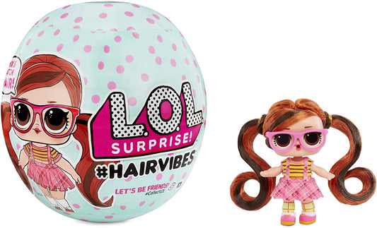 L.O.L. Surprise! 564751 L.O.L Hairvibes Dolls with 15 Surprises and Mix & Match Hair Pieces, Multi