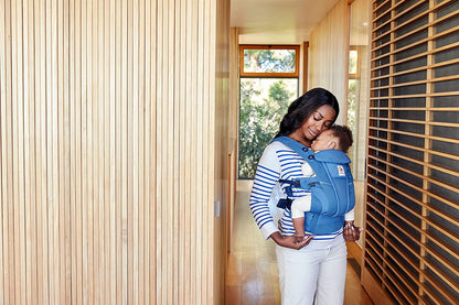 Ergobaby - Portabebés Omni Breeze SoftFlex 20kg+ - 4 posiciones - Azul Zafiro 