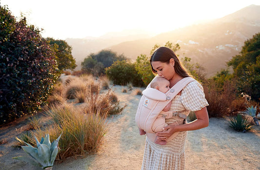 Ergobaby - Omni Breeze Carrier Porta-Bebês SoftFlex 20kg+ - 4 posições - Pink Quartz