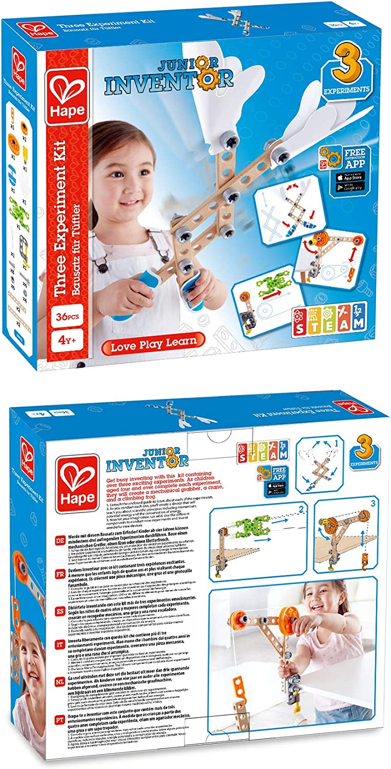 Hape - Kit de Três Experimentos Jogo de Madeira - E3030 - 4+