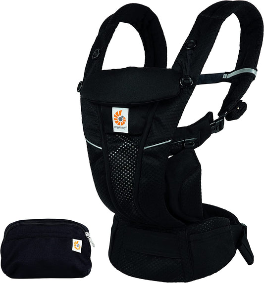 Ergobaby - Portabebés Omni Breeze SoftFlex 20kg+ - 4 posiciones - Black Onyx 