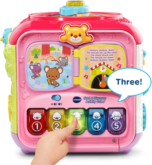 VTech - Cubo de Atividade de Classificação e Descoberta - Rosa