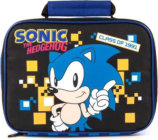 Fiambrera Sonic The Hedgehog para niños | Recipiente de comida Retro Game para niño talla única