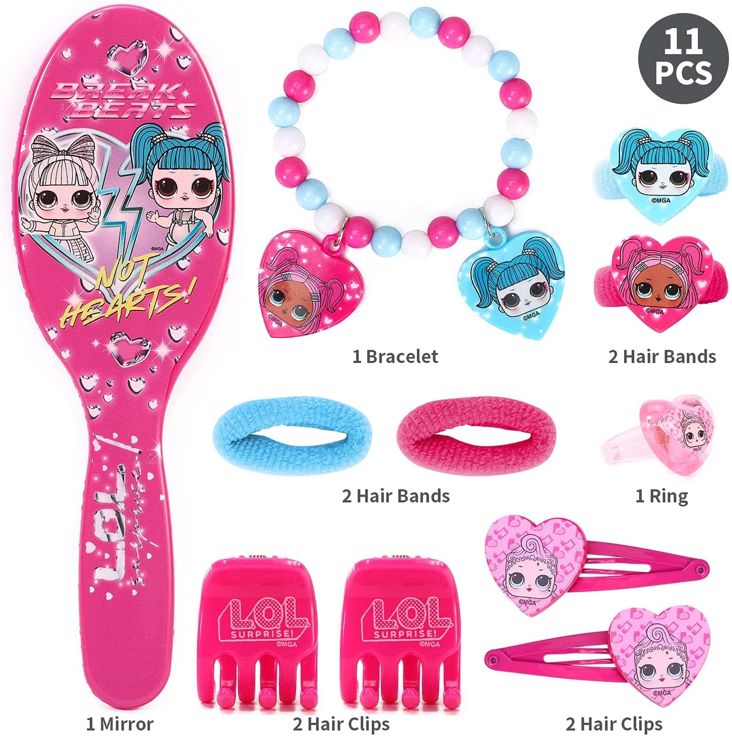 L.O.L Surprise! 11 peças acessórios de cabelo para meninas