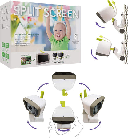 Moonybaby - Monitor de bebê  50 com câmera e visão noturna, tela dividida